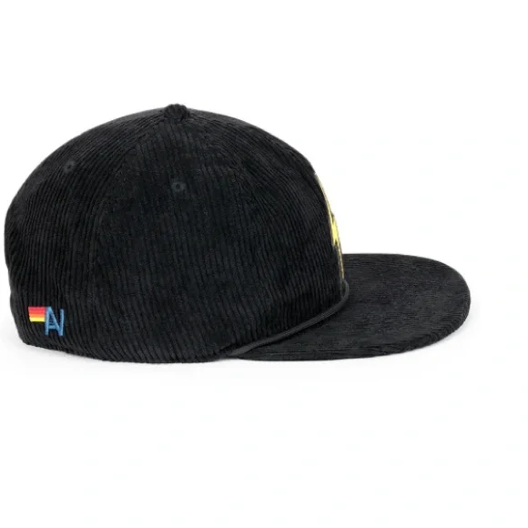 new Aviator Nation Bolt Vintage Corduroy black Trucker Hat - Picture 2 of 12